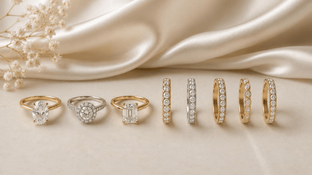 Stellare Bijoux rings on silk