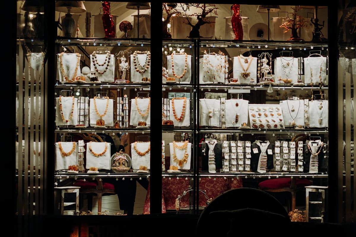 A jewellery showroom, representing our presence in Hong Kong